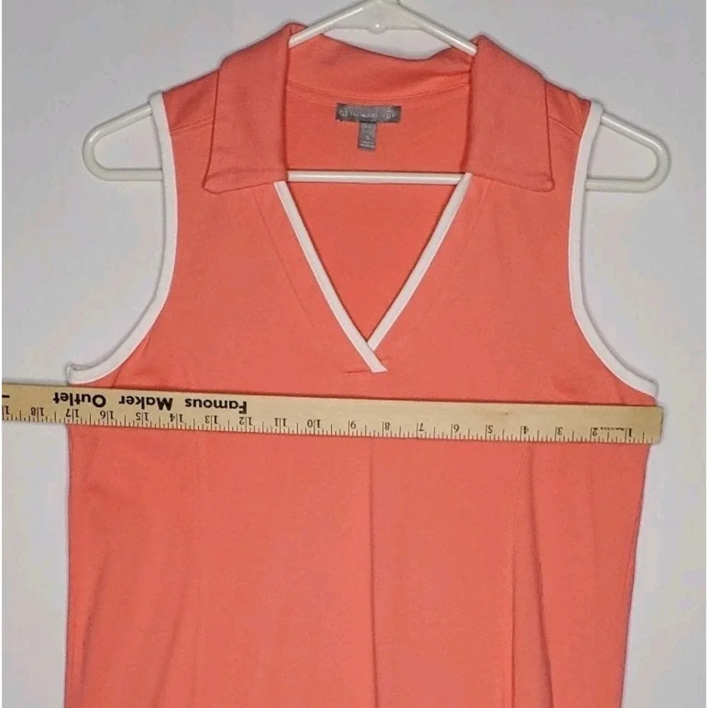 T By‎ Talbots Polo Shirt Dress Small UPF50 Sleeveless Golf Pickleball Tennis - Picture 4 of 7